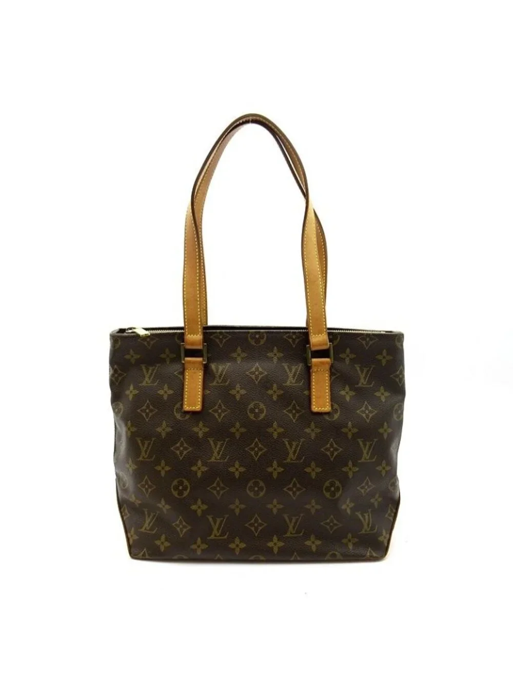 ★SOLD★ Louis Vuitton Cabas Piano Monogram Handbag Brown - Picture 1 of 8